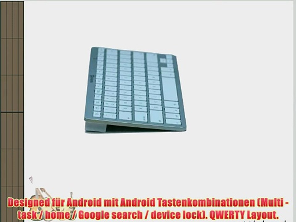 Navitech Silber Wireless Bluetooth Keyboard / Tastatur f?r das Asus ME103K-1B008A 2565 cm (101