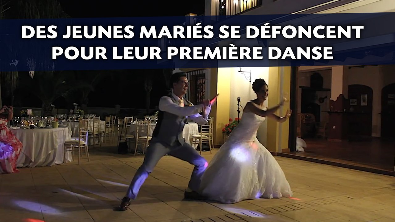 Des jeunes mariés se défoncent pour leur première danse