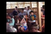 Cambodge - Présentation du tour du monde à l'école de Kep (HD)