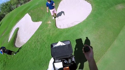 Une GoPro en guise de balle de golf