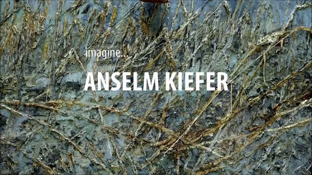 Imagine Anselm Kiefer working the canvas