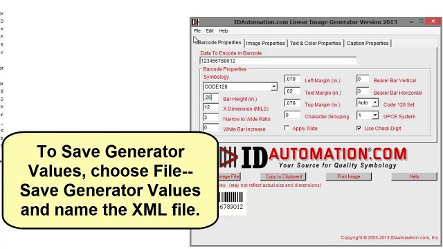 How to Create Barcodes through Commands using the Barcode Image Generator