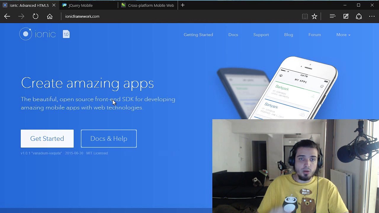 Tutoriel : Créer une application Ionic Framework
