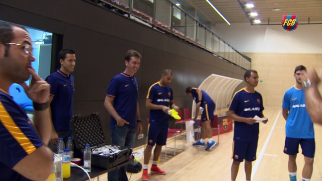 Primer entrenament del Barça Lassa