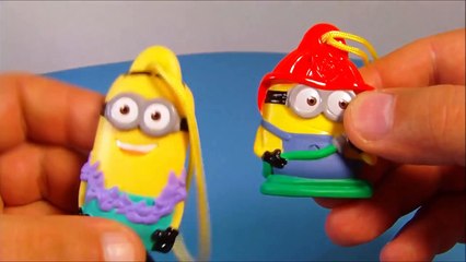 Minions toys 2015 - 2013 DESPICABLE ME 2 SET OF 8 MINIONS GENERAL MILLS CEREAL TOY'S VIDEO REVIEW