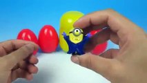 Surprise Eggs Despicable Me Minions Toys McQueen Cars Hello Kitty Spongebob