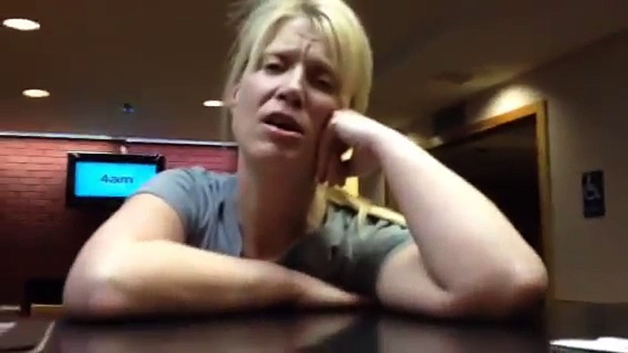 Drunk lady out of her mind!!
