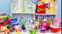 Peppa Pig Bath Toys set Pocoyo Summer Swimming Pool Party Squirters with George