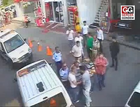 Seyyar satıcı dehşeti güvenlik kamerasında