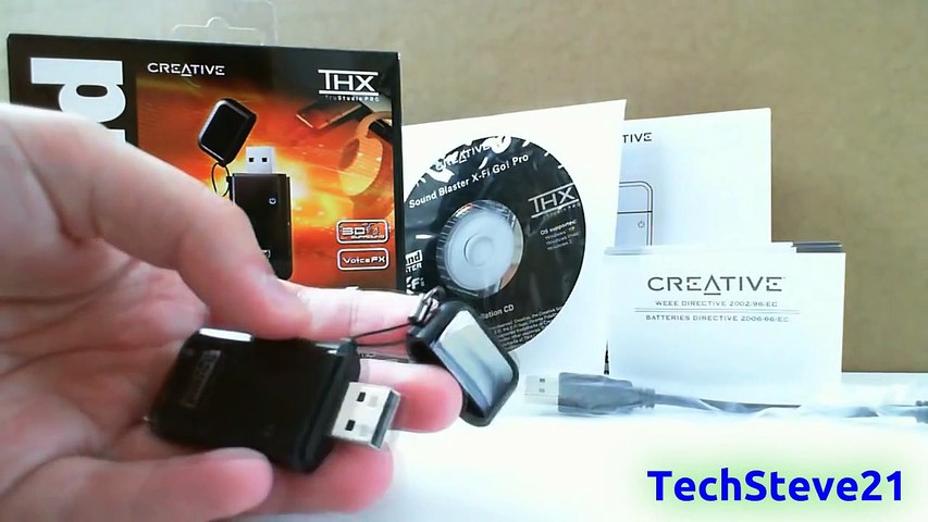 Creative Sound Blaster X-Fi Go! Pro USB Sound Card Review + Demonstration -  video Dailymotion