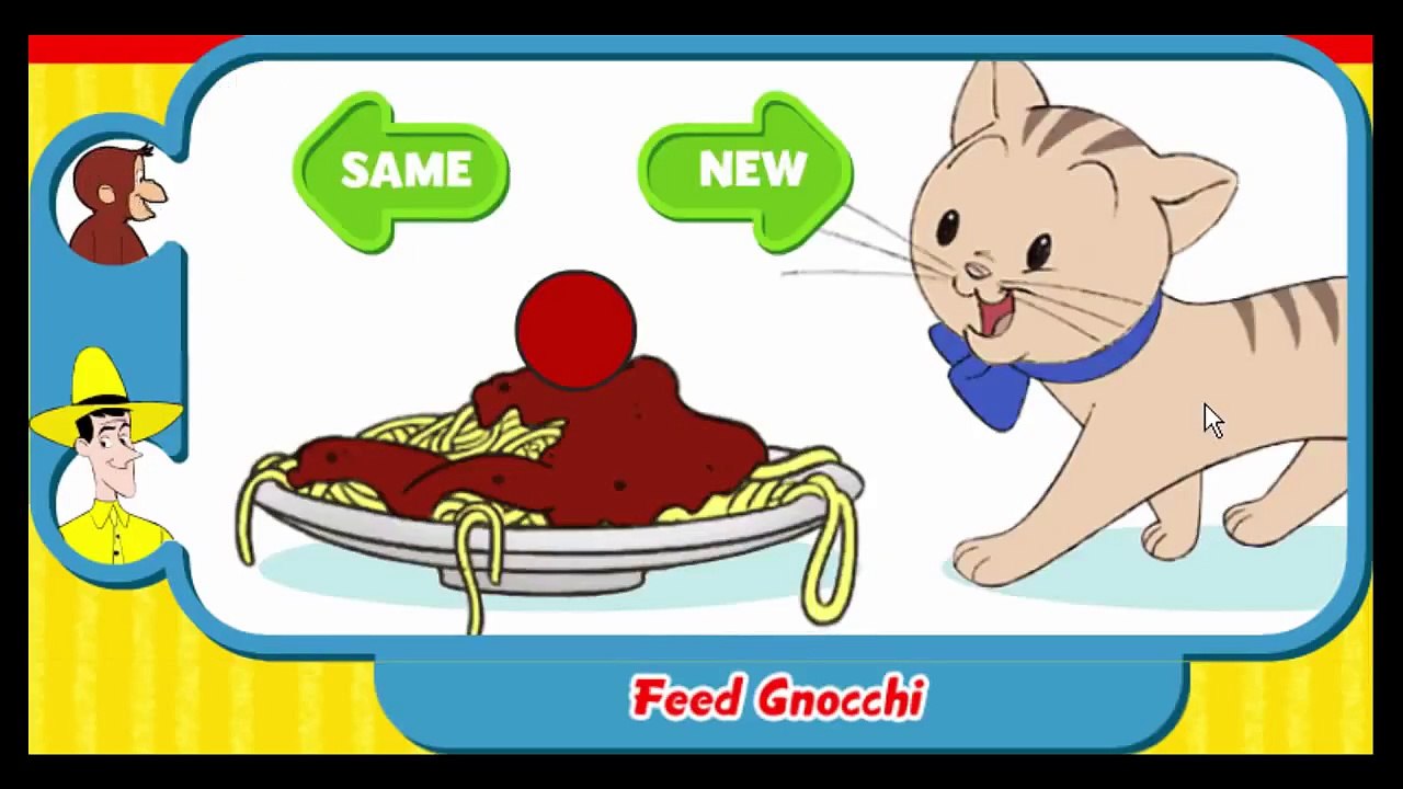 Curious George Feed Gnocchi Cartoon Animation PBS Kids Game Play Walkthrough