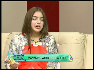 World This Morning - Work-Life Balance of women entrepreneurs