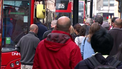 Commuters react to the strike by London Underground workers
