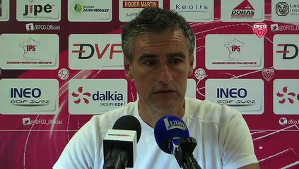 Conférence de presse d'Olivier Dall'Oglio avant DFCO-Niort
