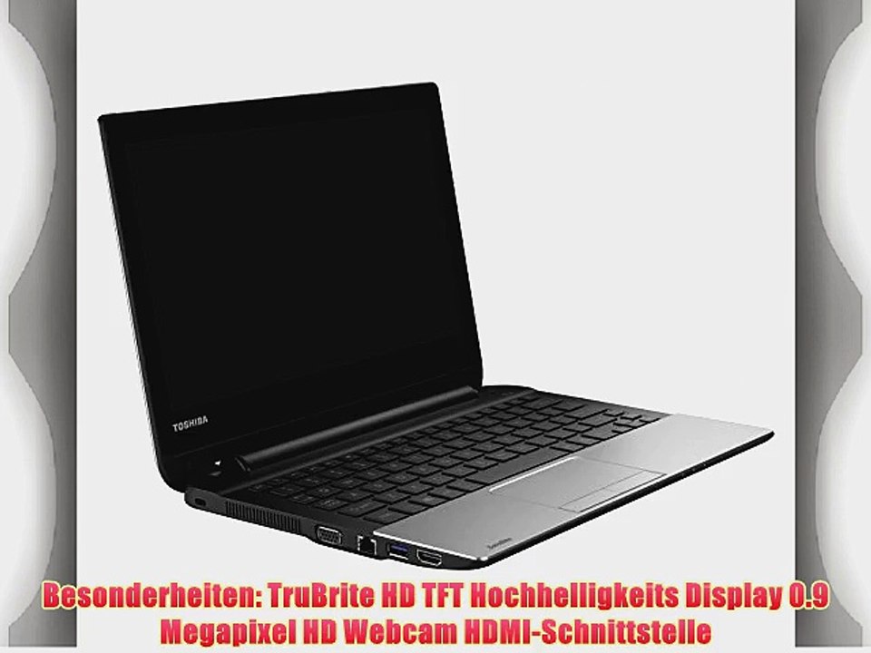 Toshiba Satellite NB10-A-11W 295 cm (116 Zoll) Netbook (Intel Celeron N2830 21GHz 2GB RAM 500GB