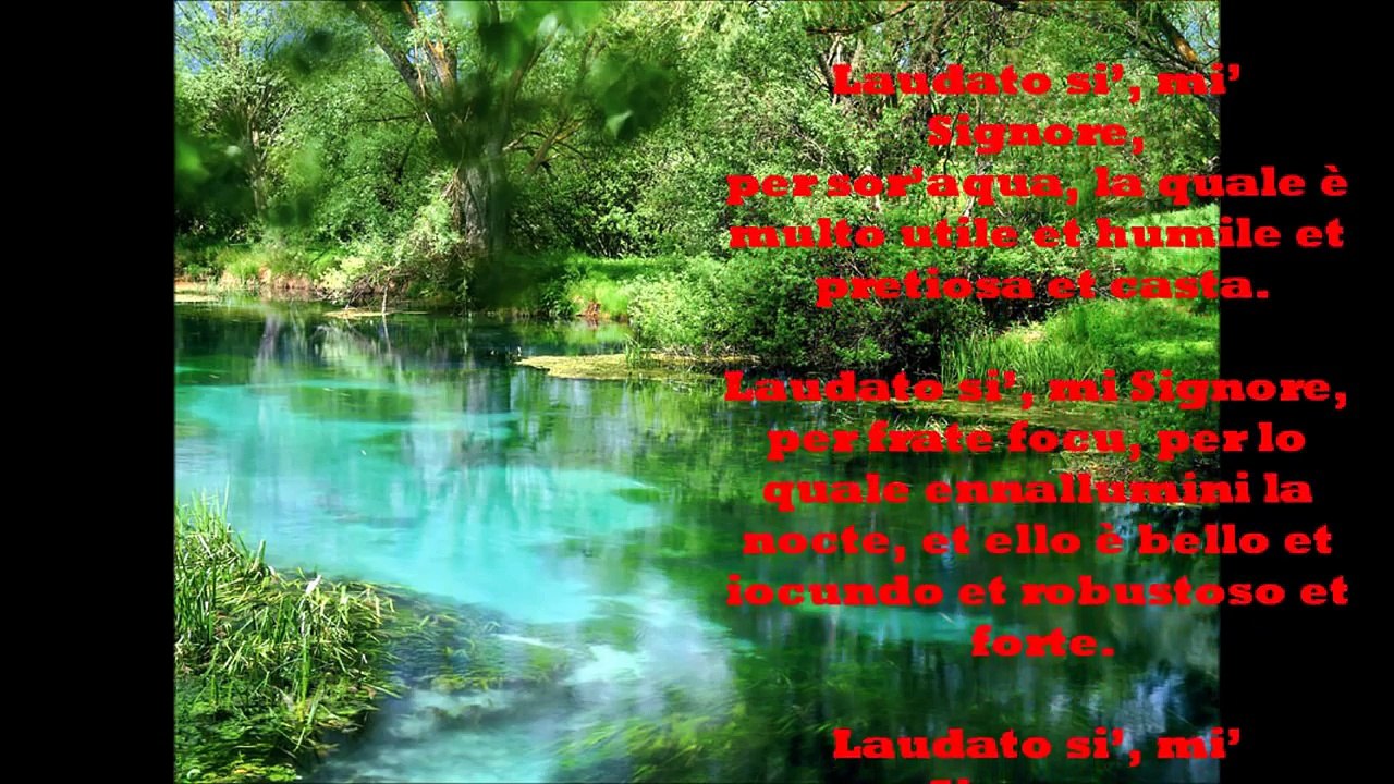 San Francesco: "CANTICO DELLE CREATURE" - voce di Gianni Caputo