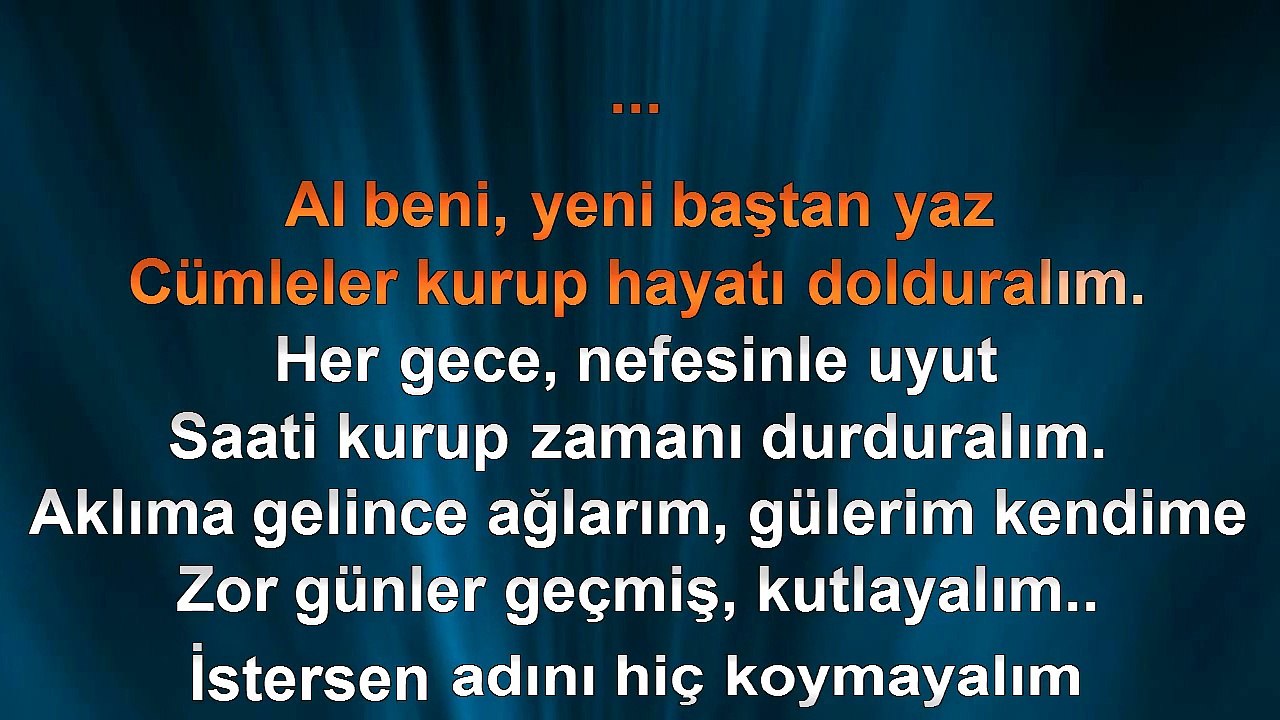 Gökhan Tepe - Adı Aşk Olsun - (2013) TÜRKÇE KARAOKE