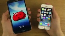 Samsung Galaxy Mega 6 3 vs iPhone 5 iOS 7 Beta 2 Which Is Faster