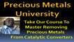 Precious Metals University Master Precious Metals Recovery Platinum, Palladium, Silver