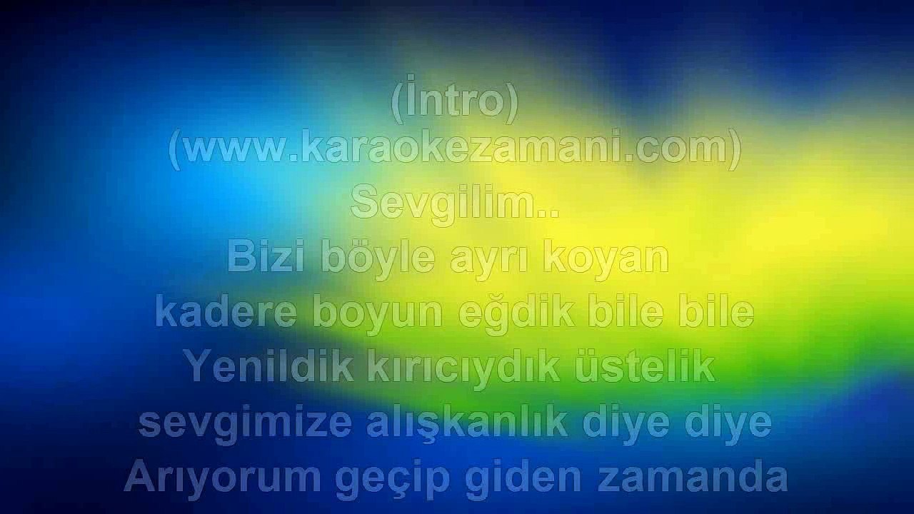 Gökhan Tepe - Çok Özlüyorum Seni - 2009 TÜRKÇE KARAOKE