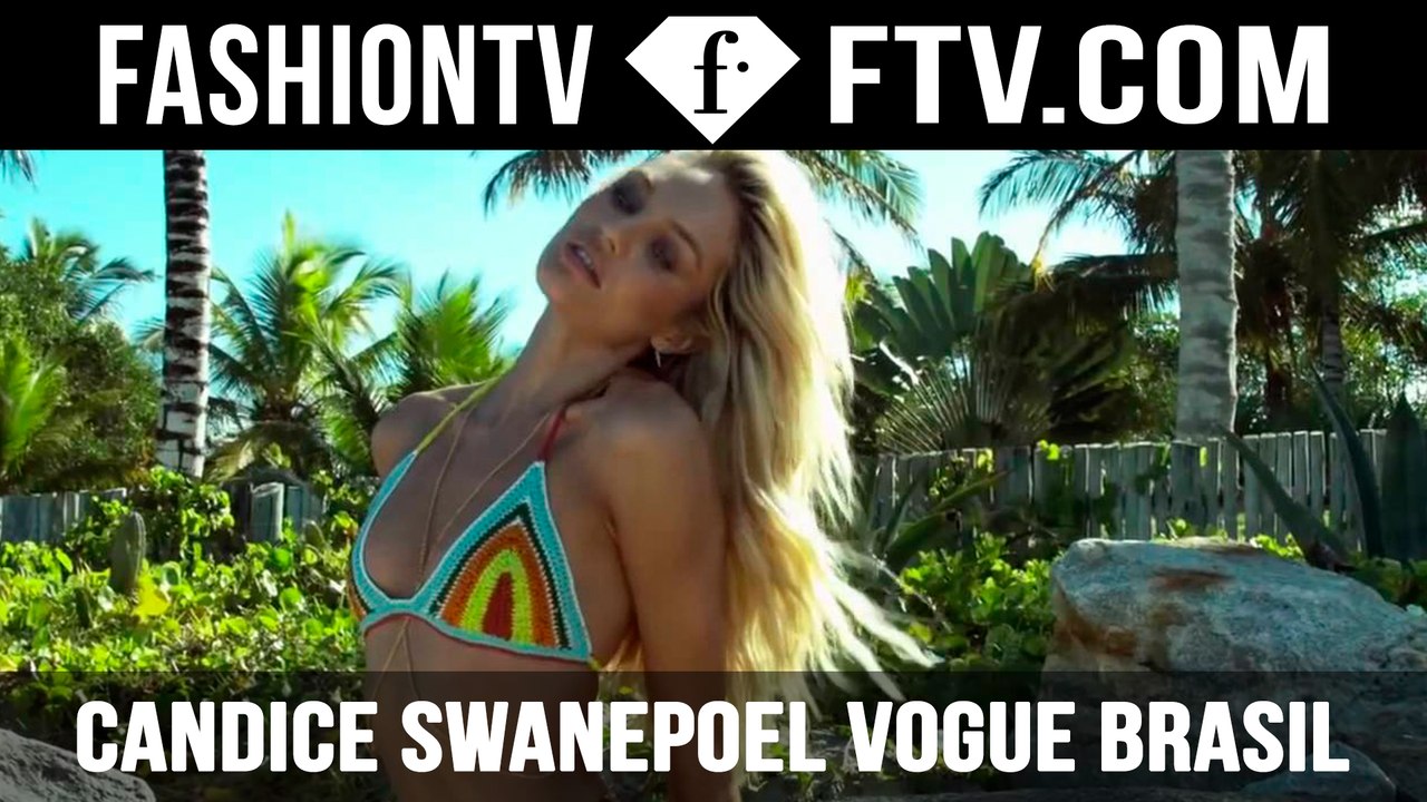 Candice Swanepoel Behind The Scenes Shooting For VOGUE Brasil