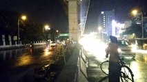 Under Metro Bridge for Rain - A Time Lapse Video