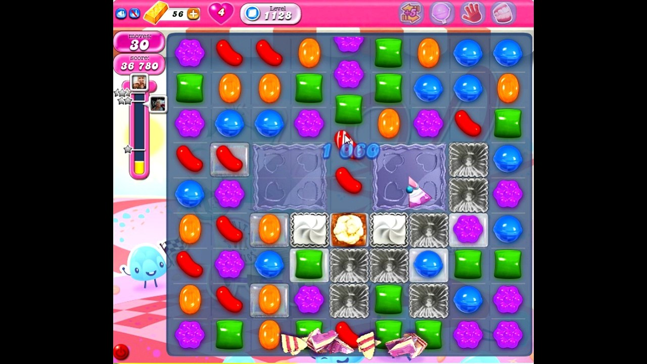 Candy Crush Saga level 1128
