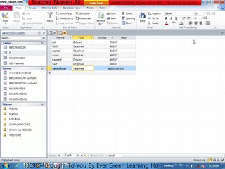 Access 2013 Form Design By Naeem Ali In Pushto Part 2 . contact 03359359874 for full learning