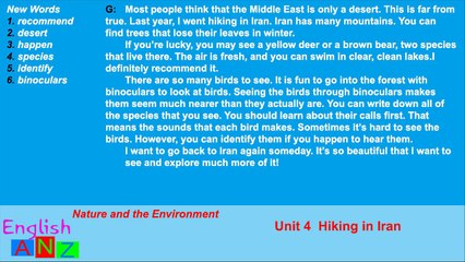 Unit 4 - Hiking In Iran - Listening Practice Through Dictation 2