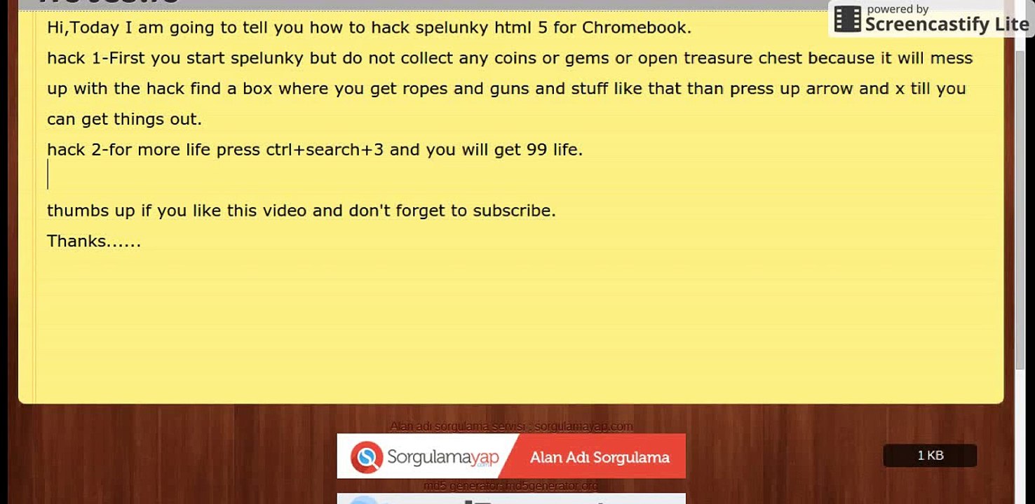 How to hack spelunky for chromebook