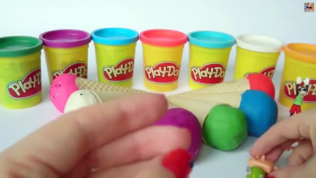 Play Doh Ice Cream Unboxing / kolorowe lody z zabawkami