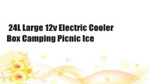 24L Large 12v Electric Cooler Box Camping Picnic Ice