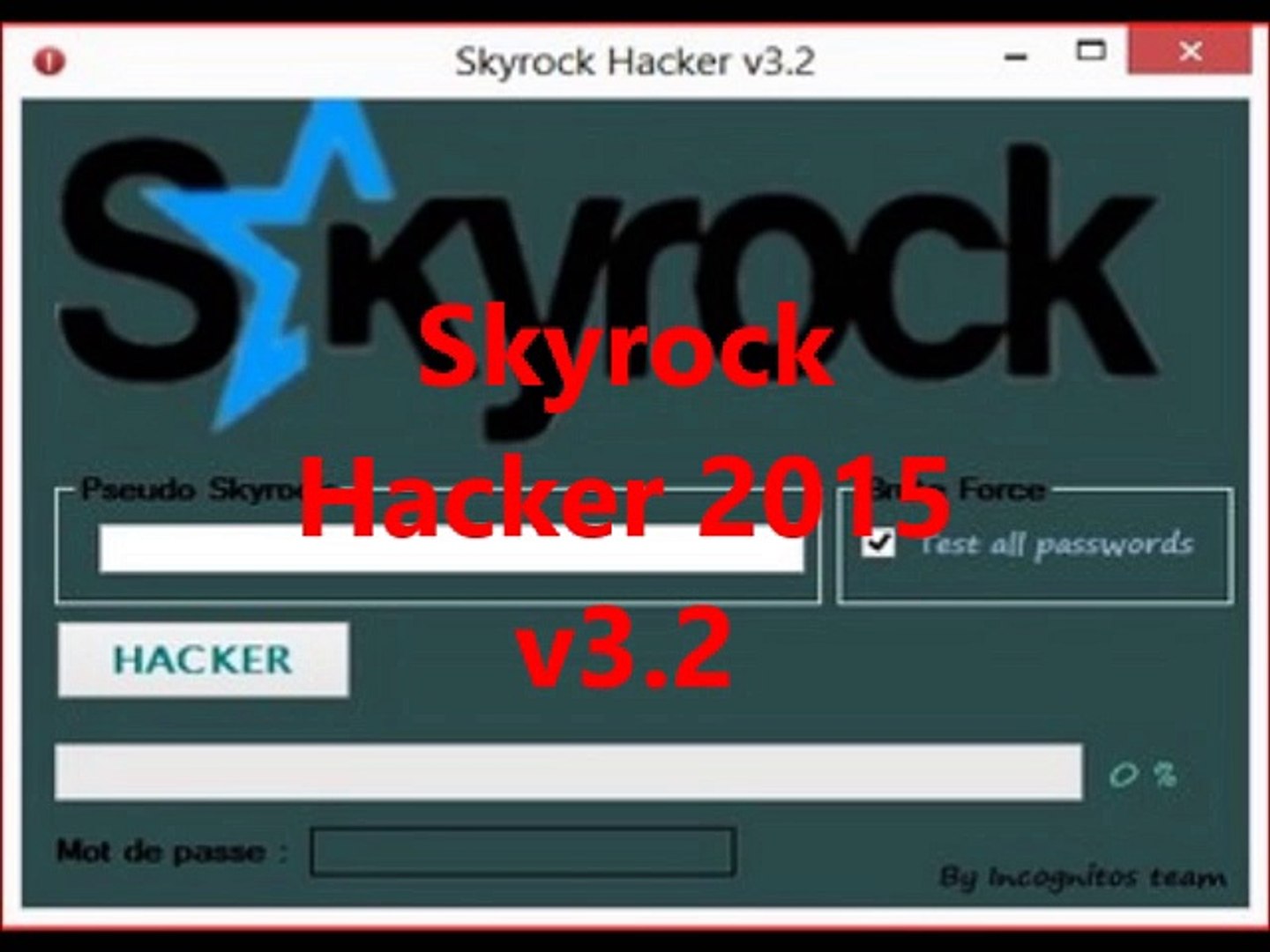 Trouver Un Mot De Passe Skyrock Pirater Un Compte Skyrock Tuto 2015 Video Dailymotion