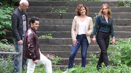 Jennifer Lopez Gets Physical On New York Set