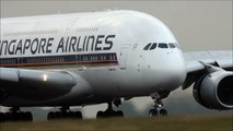 Airbus A380 Close-Up Landings - Singapore Airlines, Thai, Malaysia A380 ( HD )