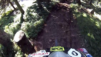 les carroz benjamin nourri juillet 2015 en mode DH kona bike