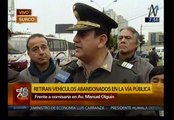 Municipalidad de Surco retira autos abandonados de la avenida Manuel Olguín, pero hay un problema [Video]