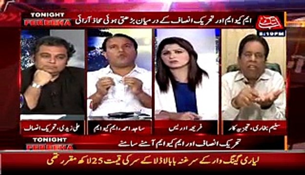 Tonight With Fareeha (PTI Or MQM Amne Samne) – 6th August 2015