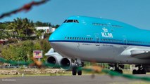 KLM 747 Mega power take off St Maarten