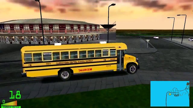 mm2 遊車河 (768) Blue Bird vision School bus in Euro City sajmon14