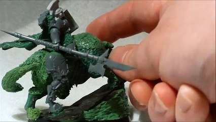 pre-heresy space wolf army, wolf lord on thunderwolf cavalry conversion for big winter competition