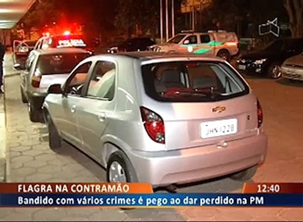 Flagra na contramão