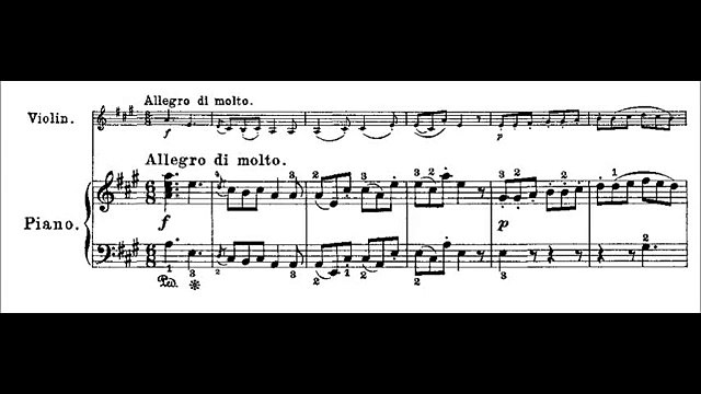Wolfgang Amadeus Mozart - Violin Sonata No. 22, K. 305 [Complete] (Piano Concerto)
