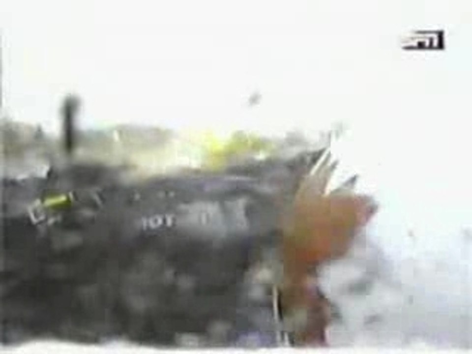 Impact frontal - grave accident auto