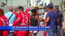 Les migrants naufragés sont arrivés à Palerme