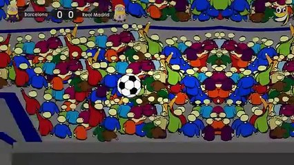 Barcelona vs Real Madrid - Minions Football Game - Funny Cartoon [HD]