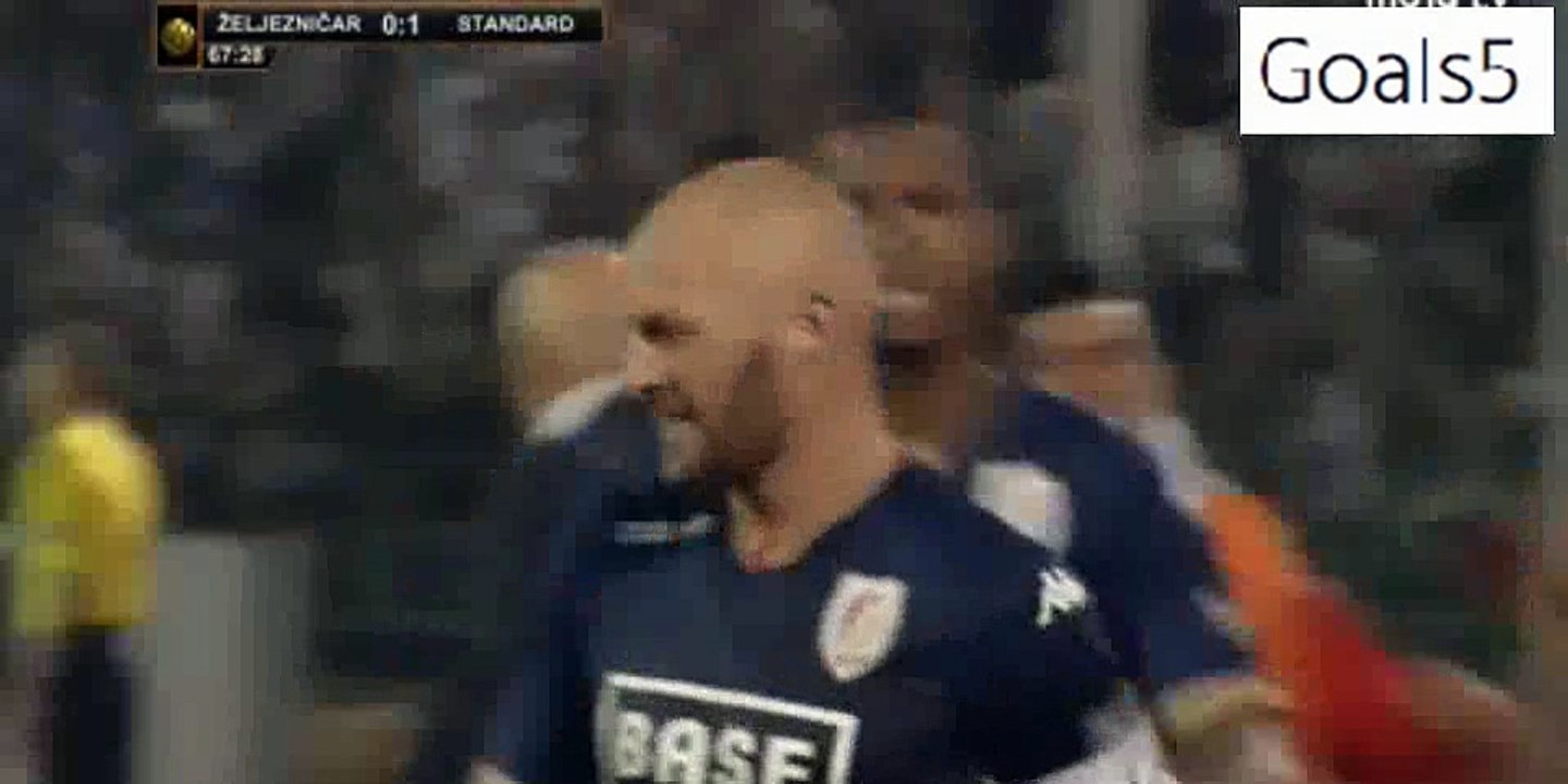 Jelle Van Damme Goal Zeljeznicar 0 - 1 Standard Liege Europa League 6-8-2015