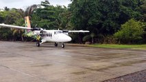 Nature Air Dehavilland DHC 6 Twin Otter Series 300 Airplane Is Landing On Tortuguero Airport