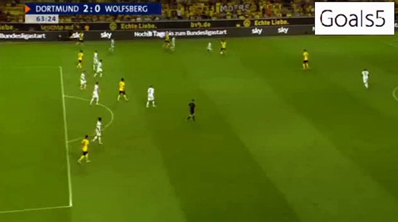 Pierre-Emerick Aubameyang Goal Dortmund 2 - 0 AC Wolfsberger Europa League 6-8-2015