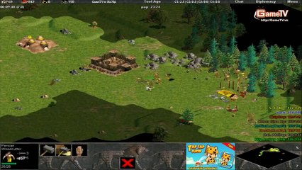 AOE Highlights - C đấu đầu tiên của 3 thành vien  96 trong Team GameTV